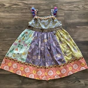 Matilda Jane Apron Knot Dress. Sz 8
